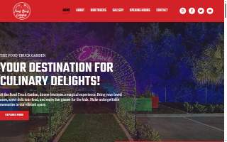 Food Truck Garden website