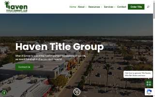 Haven Title Group, LLC website
