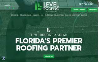 Level Roofing website