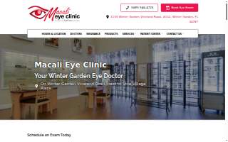 Macali Eye Clinic website