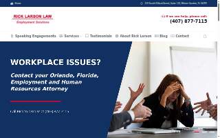 Rick Larson Law website