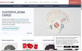Shuffled Ink website