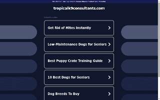 Tropical K9 Consultants - Winter Garden website