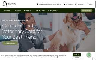 Winter Garden Animal Hospital website
