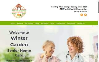 Winter Garden Senior Home Care website