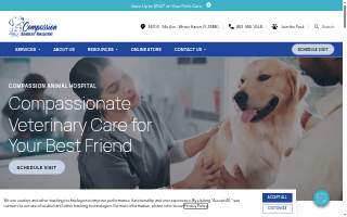 Compassion Animal Hospital website