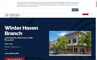 Crews Bank & Trust of Winter Haven website