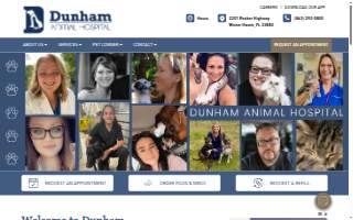 Dunham Animal Hospital website