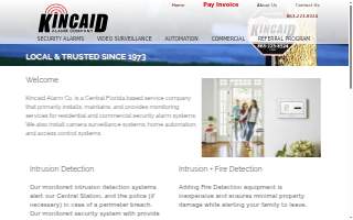 Kincaid Alarm Co of Winter Haven website