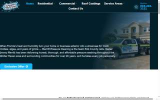 Merritt Pressure Cleaning website