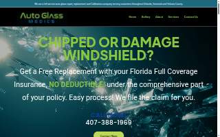 Auto Glass Medics of Winter Park website