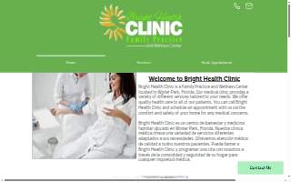 Bright Health Clinic website