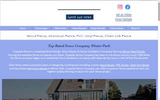 Citywide Fence of Winter Park website