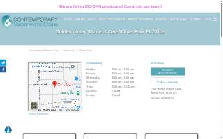 Contemporary Women's Care website