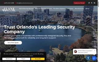 Lane Electronics & Alarm Systems, inc. of Winter Park website