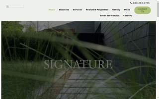 Signature Landscape Contractors, LLC. website