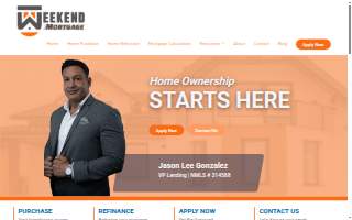 Weekend Mortgage website