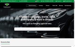 Winter Park Auto Exchange website