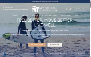 Winter Park Chiropractor website