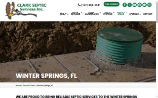 Clark Septic of Winter Springs website
