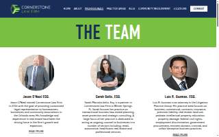 Cornerstone Law Firm website