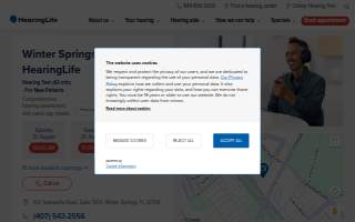 HearingLife of Winter Springs FL website