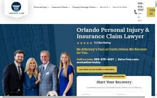 Kennon Law Insurance & Personal Injury Attorneys of Winter Springs website