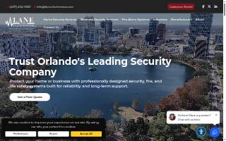 Lane Electronics & Alarm Systems, inc. of Winter Springs website