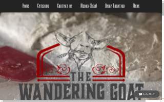 The Wandering Goat food truck website