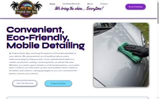 Tropical Auto Spa Detailing website