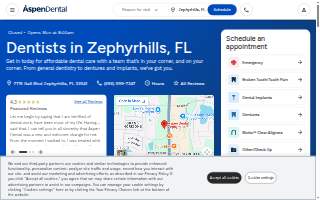 Aspen Dental - Zephyrhills website