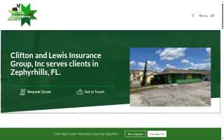 Clifton and Lewis Insurance website