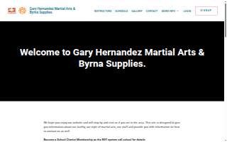 Gary Hernandez Martial Arts website