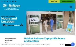 Habitat ReStore Zephyrhills website