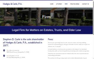 Hodges & Carle PA website