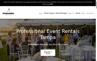 PrimeTime Rentals FL website