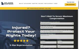 Atlanta Accident Lawyers - Kennesaw of Acworth website