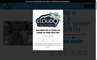 Cloud 9 Smoke Shop, Vape, & Hookah Co. - Acworth website
