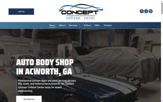 Concept Collision Center website