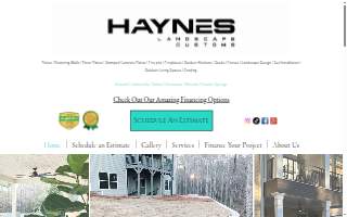 Haynes Landscape Customs website