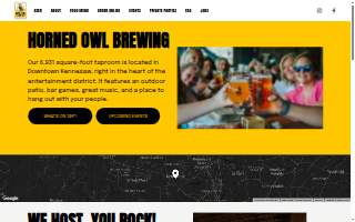 Horned Owl Brewing of Acworth website