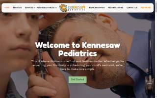 Kennesaw Pediatrics website