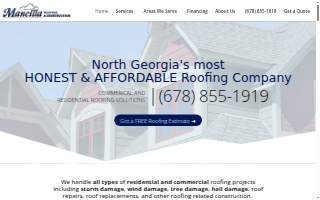 Mancilla Roofing & Construction website