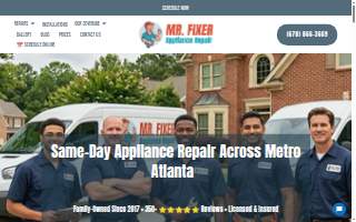 Mr. Fixer Appliance Repair of Acworth website
