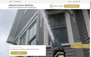 Adjusters Power Washing website