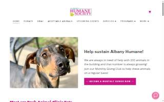 Albany Humane Society website