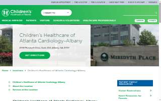 Children's Healthcare of Atlanta Cardiology - Albany website