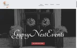 Gypsy Nest Events website