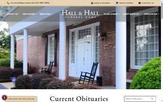Hall and Hall Funeral Home website
