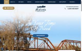 Mathews Funeral Home website